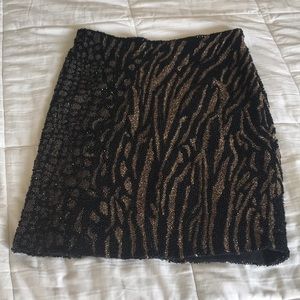 all saints beaded miniskirt